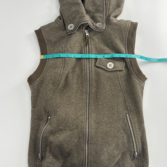 Burton Hoodie Vest – Size S Color: Brown / Beige Y2K - Picture 11 of 11